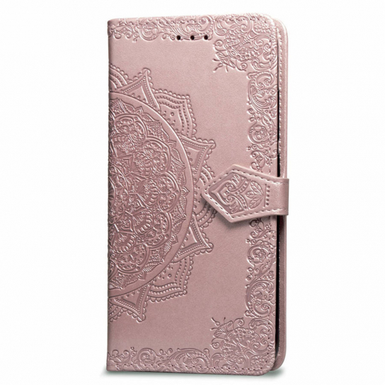 Кожаный чехол (книжка) Art Case с визитницей для Xiaomi Redmi 6A (Розовый)