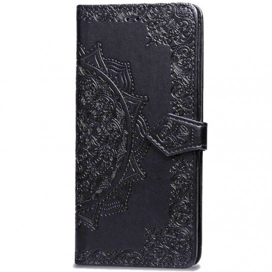 Кожаный чехол (книжка) Art Case с визитницей для Xiaomi Redmi 7A (Черный)