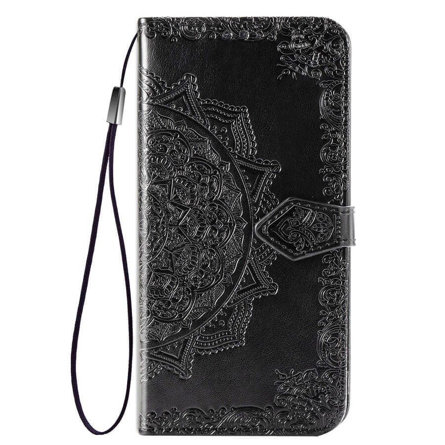 Кожаный чехол (книжка) Art Case с визитницей для Xiaomi Redmi 8 (Черный)