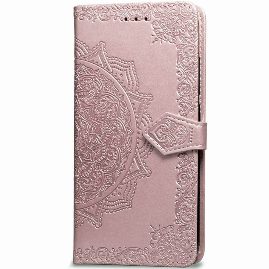 Кожаный чехол (книжка) Art Case с визитницей для Xiaomi Redmi 8 (Розовый)