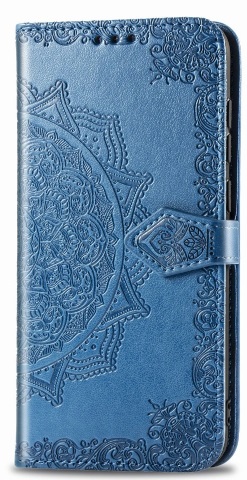 Кожаный чехол (книжка) Art Case с визитницей для Xiaomi Redmi Note 6 Pro (Синий)