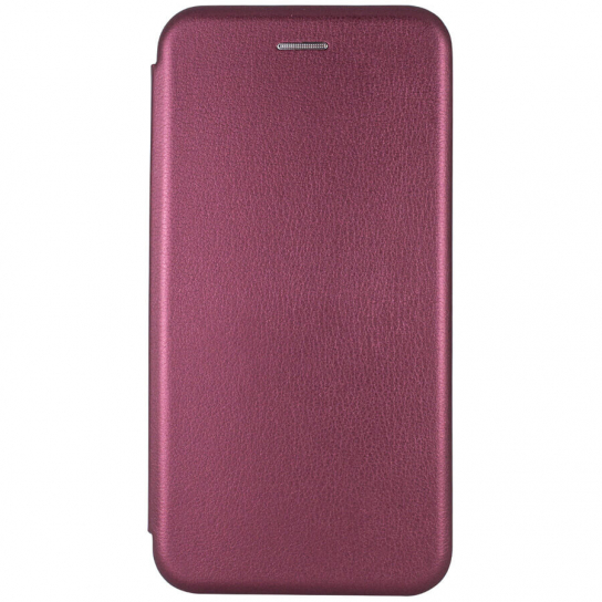 Кожаный чехол (книжка) Classy для Samsung Galaxy A10 (A105F) (Бордовый)