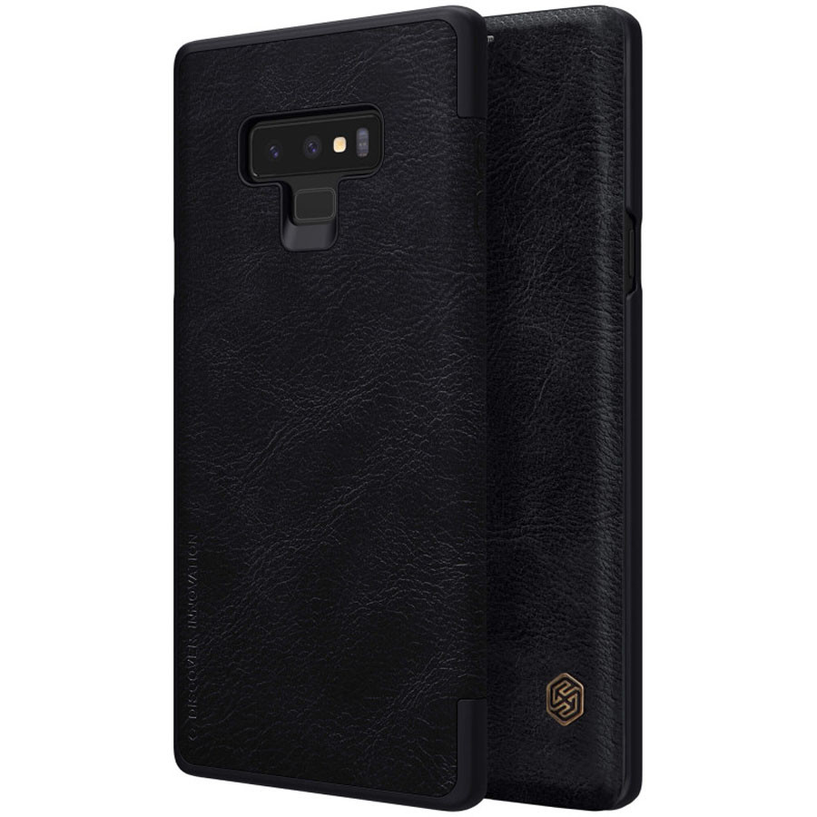 Кожаный чехол (книжка) Nillkin Qin Series для Samsung Galaxy Note 9 (Черный)