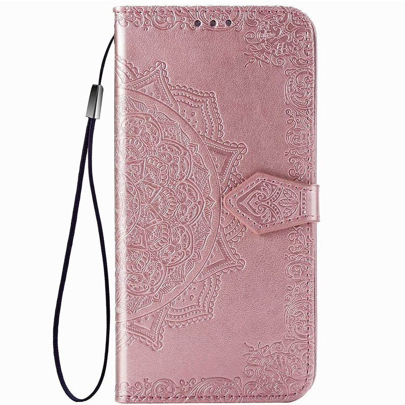 Кожаный чехол (книжка) Art Case с визитницей для Huawei Y6p (Розовый)