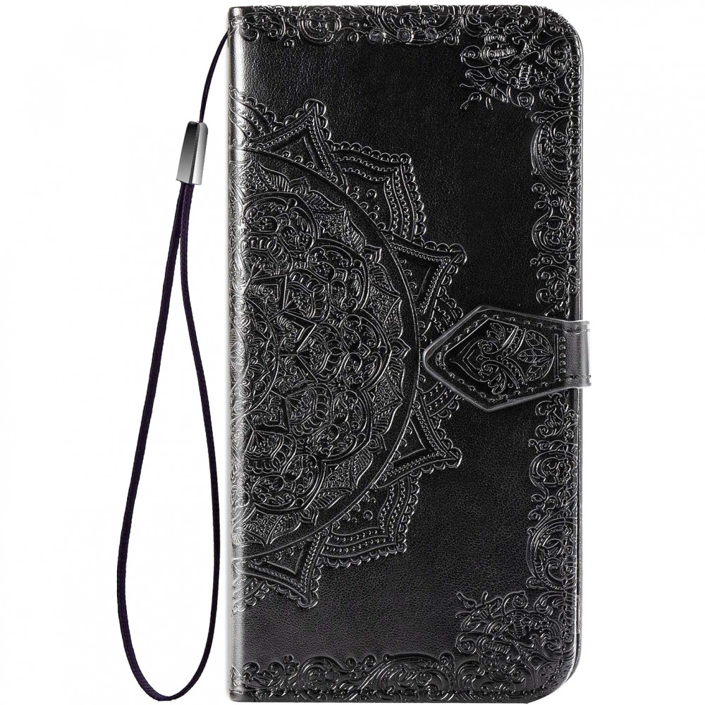 Кожаный чехол (книжка) Art Case с визитницей для Samsung Galaxy A41 (Черный)