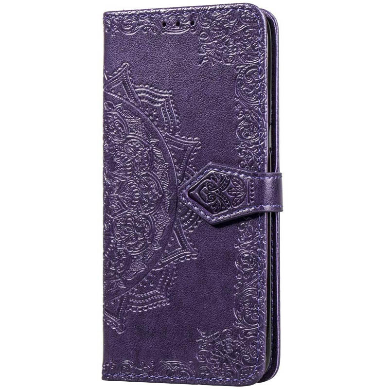 Кожаный чехол (книжка) Art Case с визитницей для Samsung Galaxy A71 (Фиолетовый)
