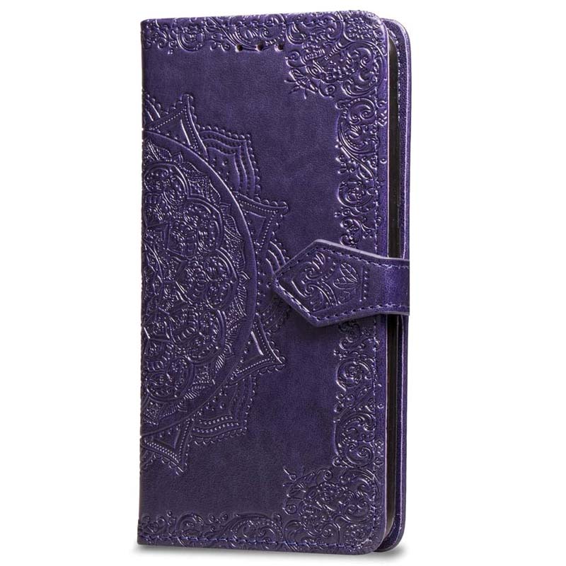 Кожаный чехол (книжка) Art Case с визитницей для Xiaomi Redmi 6 (Фиолетовый)