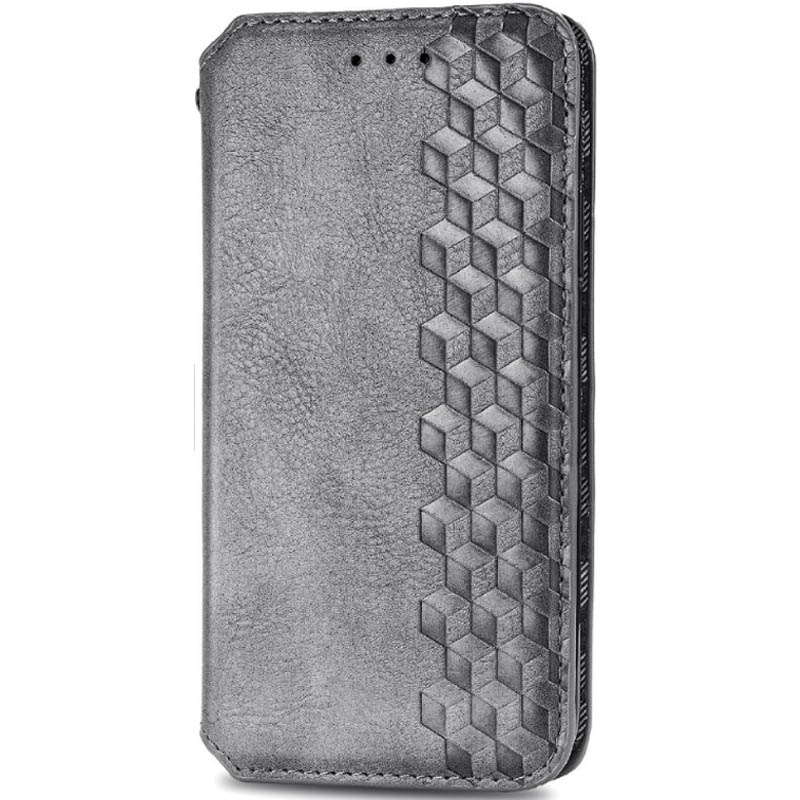 Кожаный чехол-книжка GETMAN Cubic (PU) для Samsung Galaxy M31 (Серый)