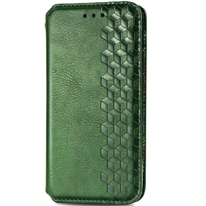 Кожаный чехол книжка GETMAN Cubic (PU) для Huawei Y6p (Зеленый)