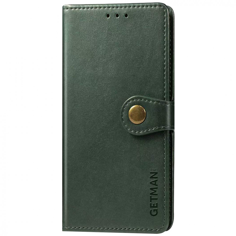 Кожаный чехол книжка GETMAN Gallant (PU) для Samsung Galaxy A41 (Зеленый)