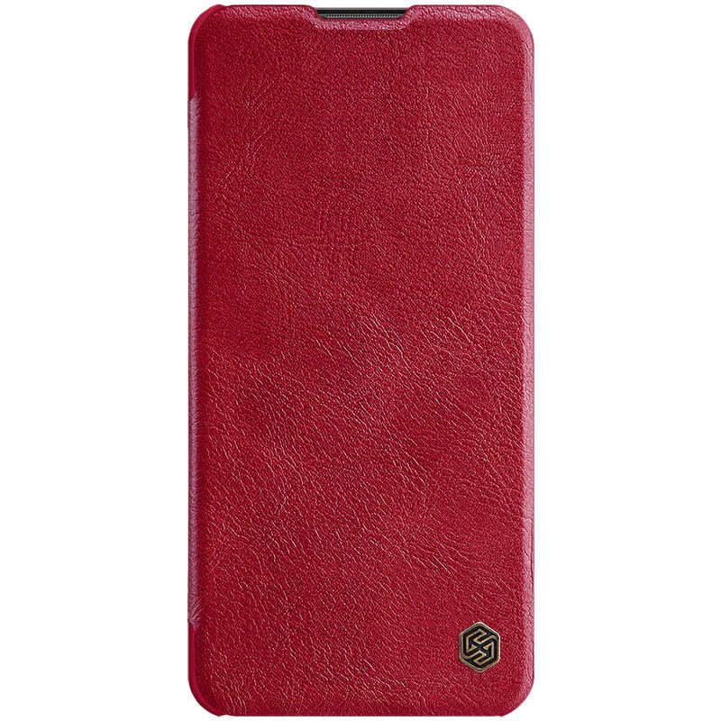 Кожаный чехол (книжка) Nillkin Qin Series для Samsung Galaxy A21 (Красный)