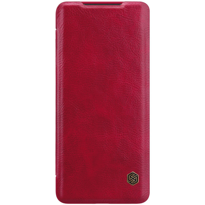 Кожаный чехол (книжка) Nillkin Qin Series для Samsung Galaxy S20 Ultra (Красный)
