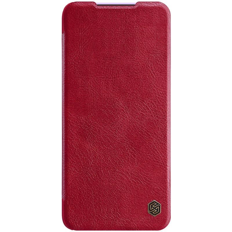 Кожаный чехол (книжка) Nillkin Qin Series для Xiaomi Poco X2 (Красный)