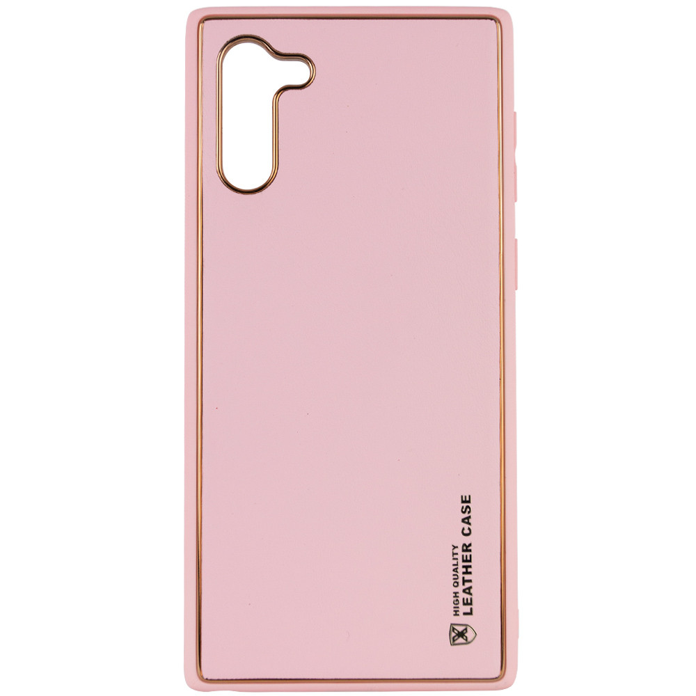 Кожаный чехол Xshield для Samsung Galaxy Note 10 (Розовый / Pink)