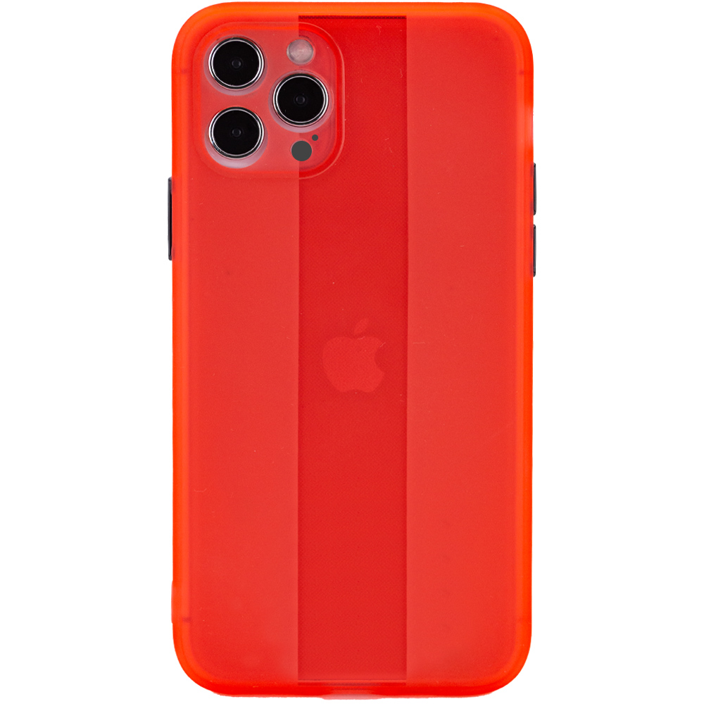 Чехол TPU Glossy Line Full Camera для Apple iPhone 12 Pro Max (6.7") (Красный)