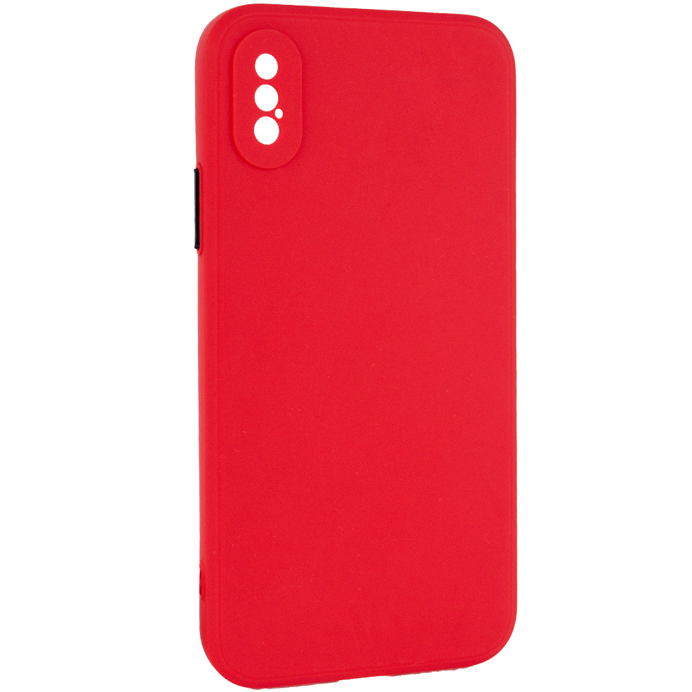 Чехол TPU Square Full Camera для Apple iPhone XS Max (6.5") (Красный)