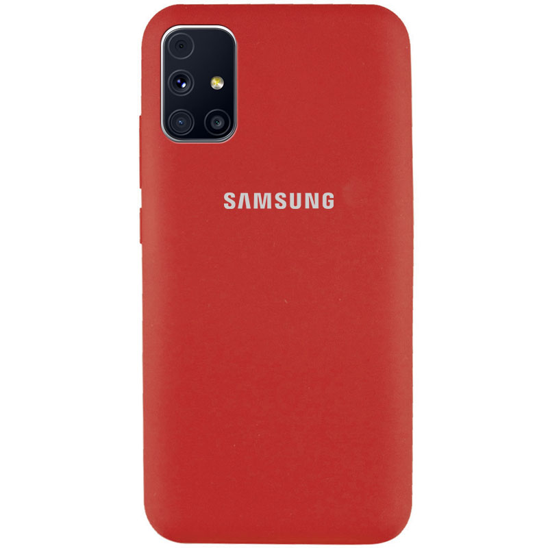 Чехол Silicone Cover Full Protective (AA) для Samsung Galaxy M31s (Красный / Camellia)