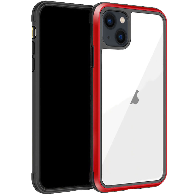 Чехол PC+TPU+Metal K-DOO Ares для Apple iPhone 13 (6.1") (Красный)