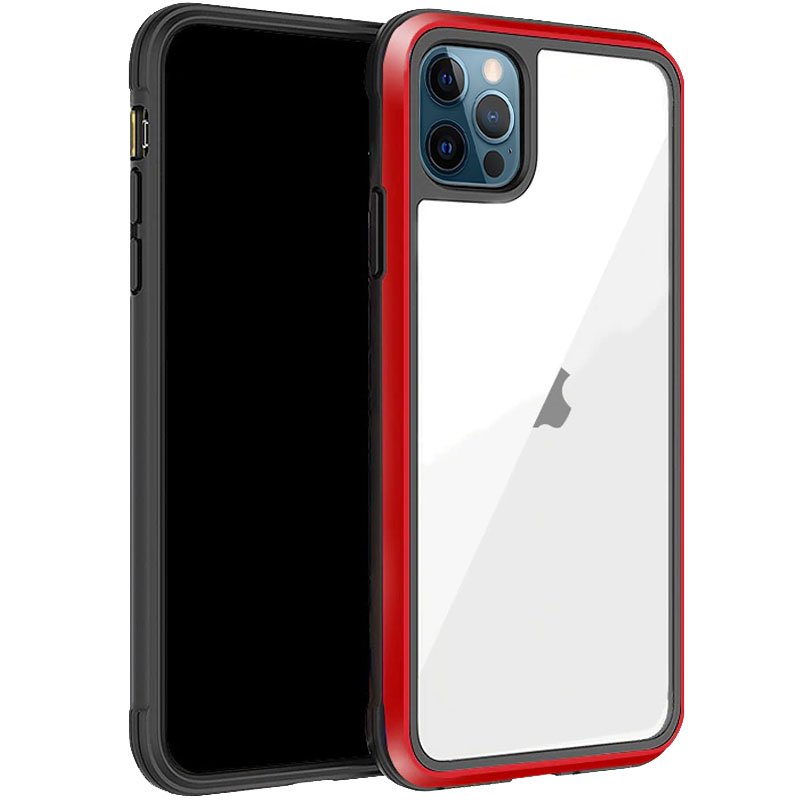 Чехол PC+TPU+Metal K-DOO Ares для Apple iPhone 13 Pro (6.1") (Красный)