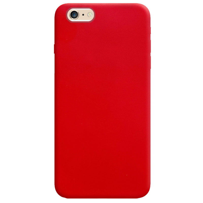 Силіконовий чохол Candy для Apple iPhone 6/6s plus (5.5") (Червоний)