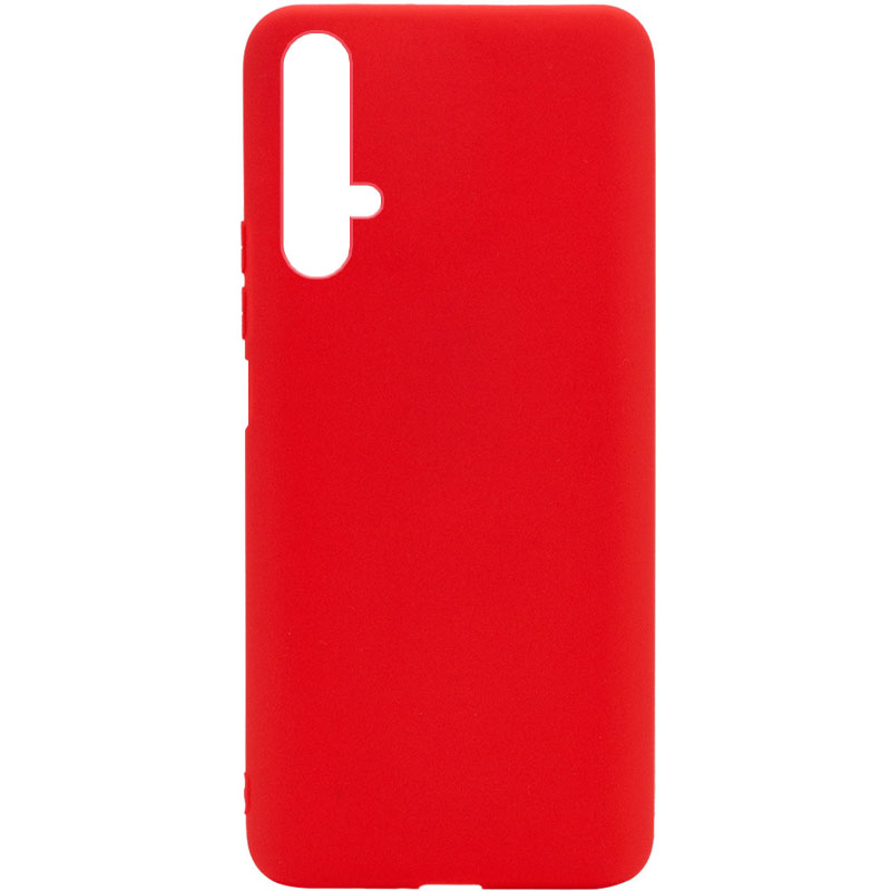 Силиконовый чехол Candy для Huawei Nova 5T (Красный)