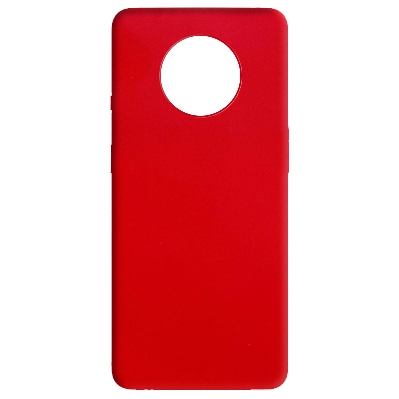 Силиконовый чехол Candy для OnePlus 7T (Красный)