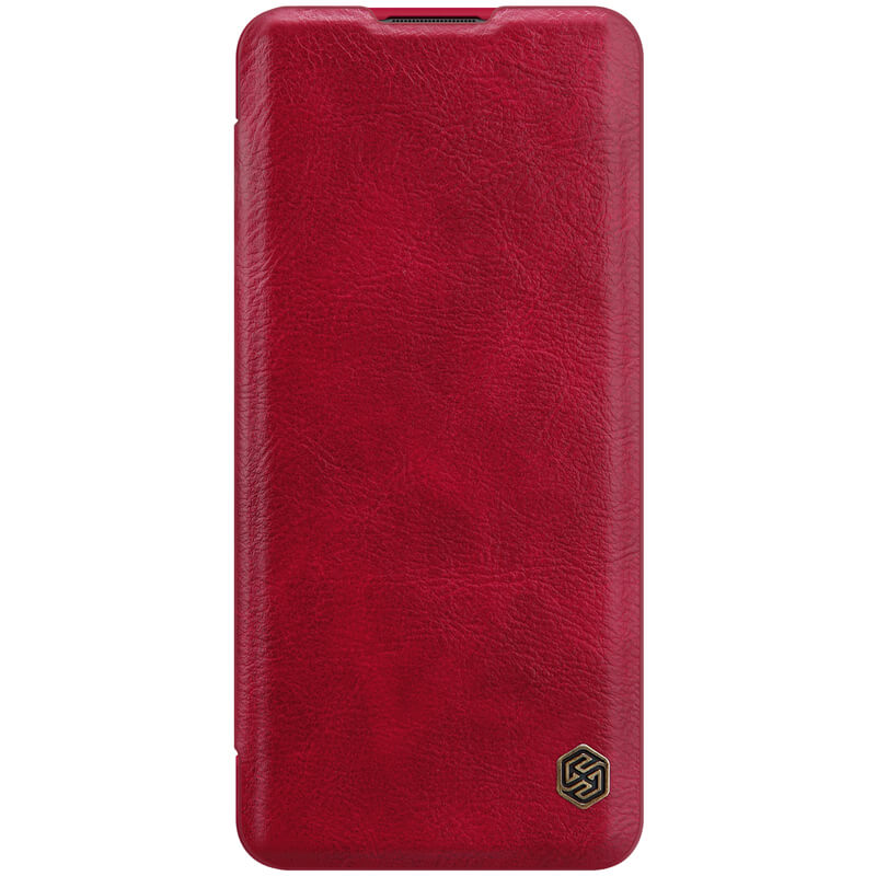 Кожаный чехол (книжка) Nillkin Qin Series для OnePlus 9 Pro (Красный)