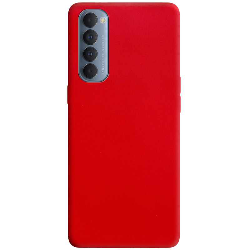 Силиконовый чехол Candy для Oppo Reno 4 Pro (Красный)