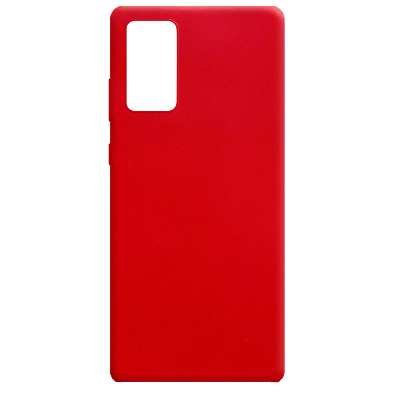 Силиконовый чехол Candy для Samsung Galaxy Note 20 (Красный)