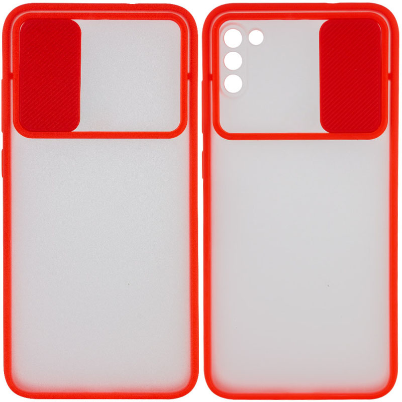 Чехол Camshield mate TPU со шторкой для камеры для Xiaomi Poco M3 (Красный)