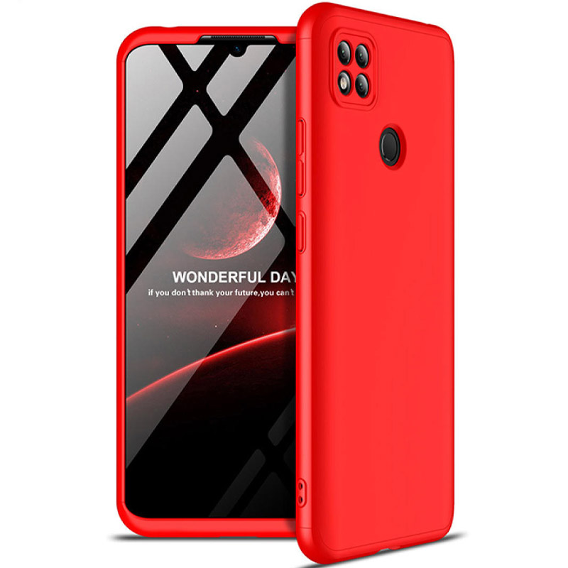 Пластиковая накладка GKK LikGus 360 градусов (opp) для Xiaomi Redmi 9C (Красный)