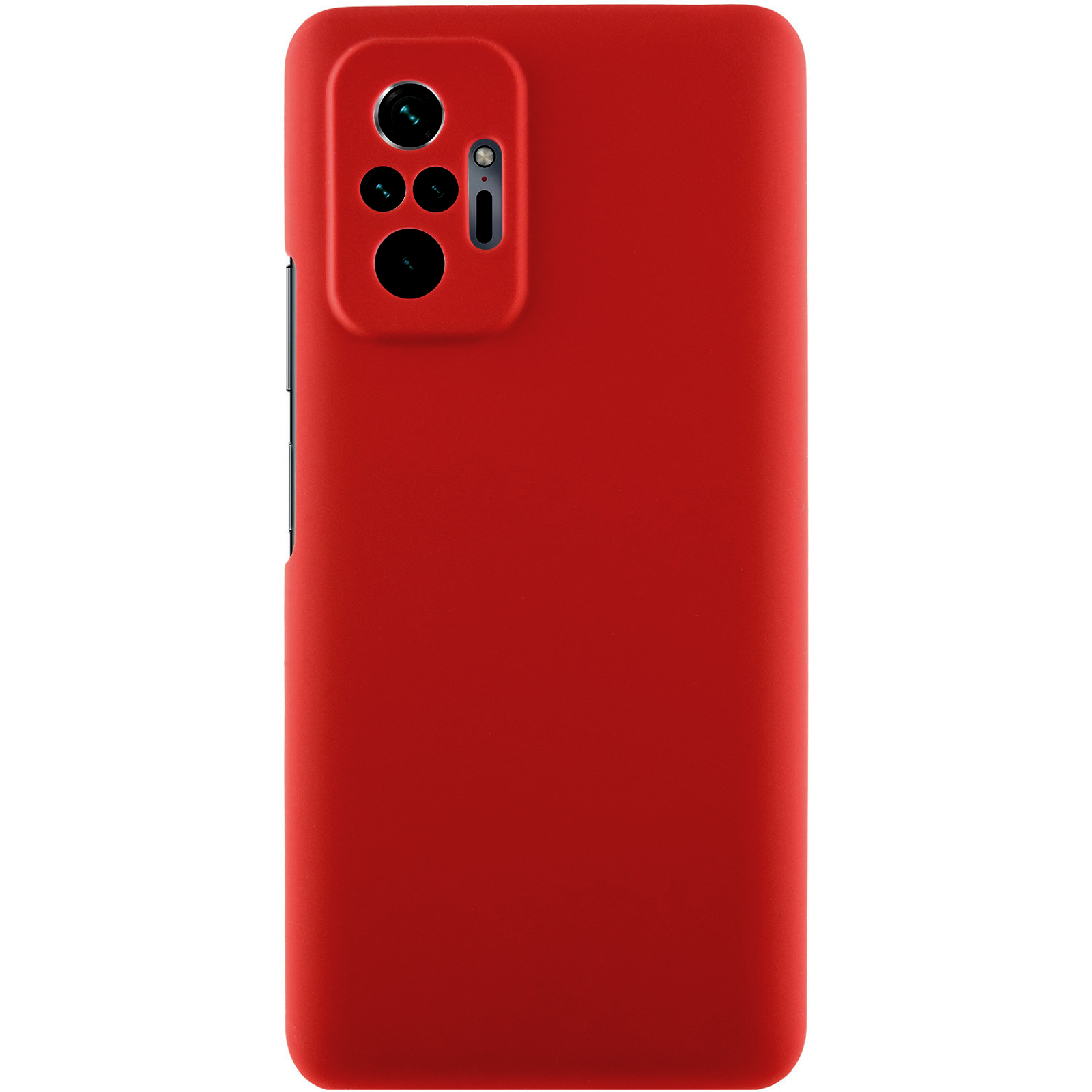 Чехол TPU GETMAN Liquid Silk Full Camera для Xiaomi Redmi Note 13 4G (Красный / Dark Red)