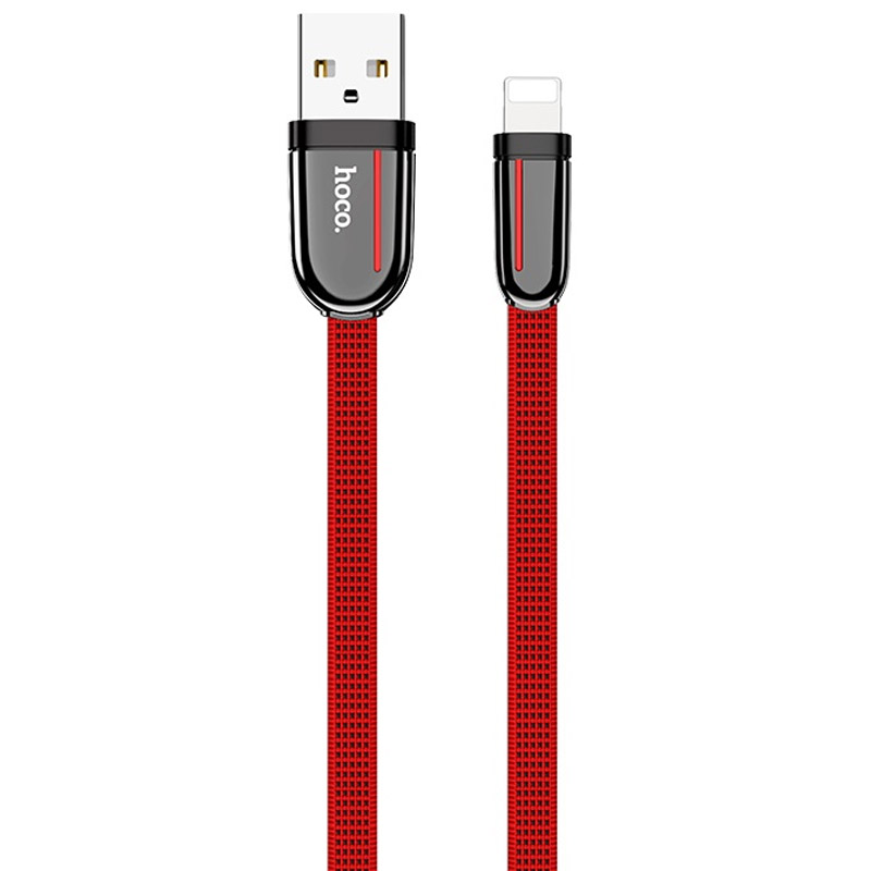 Дата кабель Hoco U74 "Grand" Lightning (1.2m) (Красный)