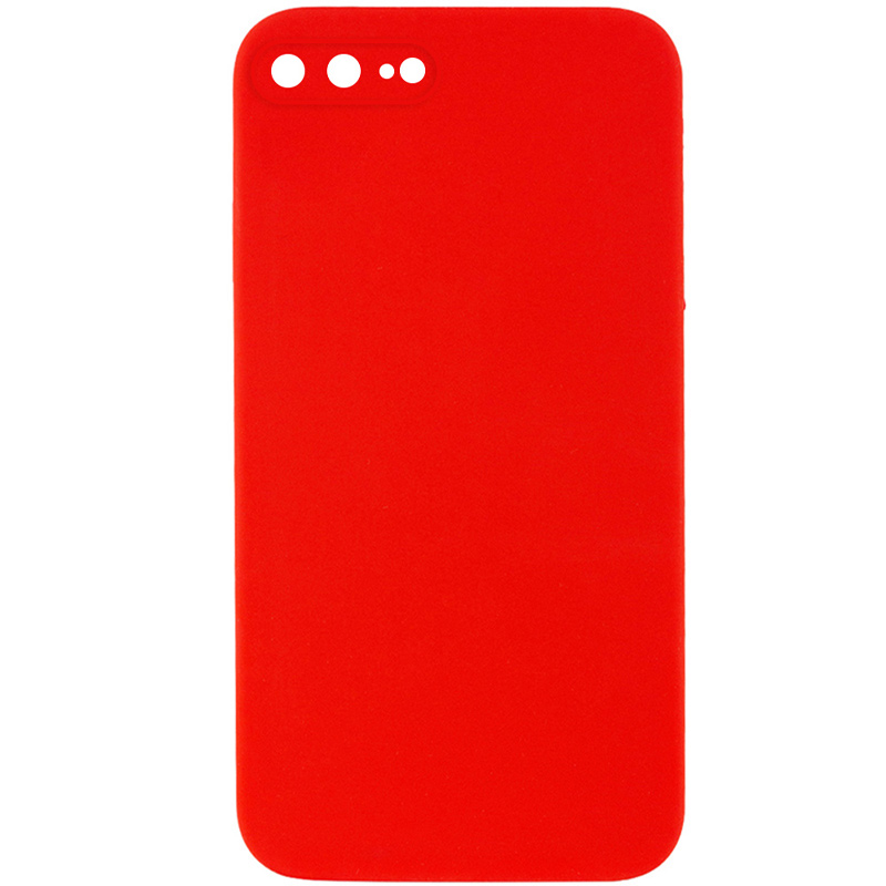 Silicone Case Square Full Camera Protective (AA) NOLOGO для Apple iPhone 7 plus (5.5') (Красный / Red)