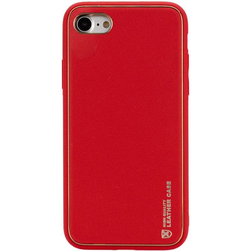 Кожаный чехол Xshield для Apple iPhone 7 (4.7') (Красный / Red)