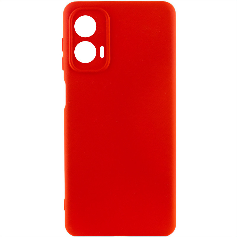 Чехол Silicone Cover Lakshmi Full Camera (AA) для Motorola Moto G85 (Красный / Red)