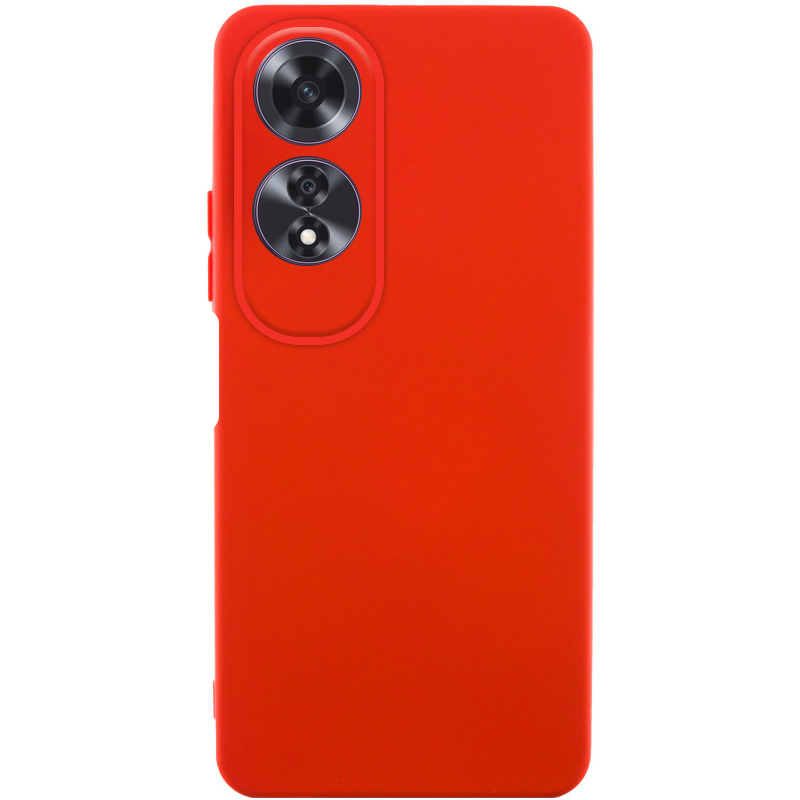 Чехол TPU GETMAN Liquid Silk Full Camera для Oppo A60 4G (Красный / Red)