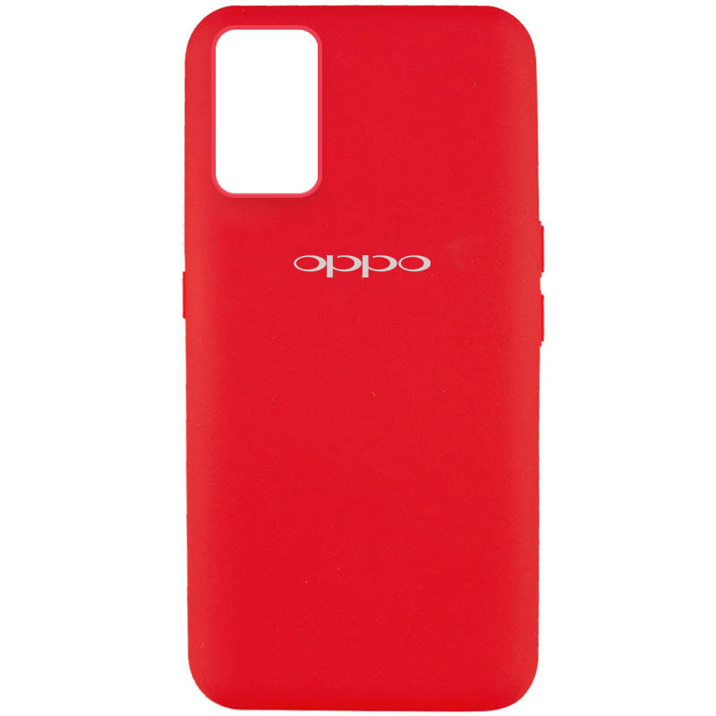 Чехол Silicone Cover Full Protective (AA) для Oppo A74 4G (Красный / Red)