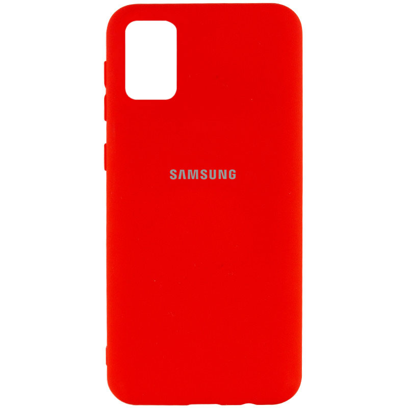 Чехол Silicone Cover My Color Full Protective (A) для Samsung Galaxy A02s (Красный / Red)