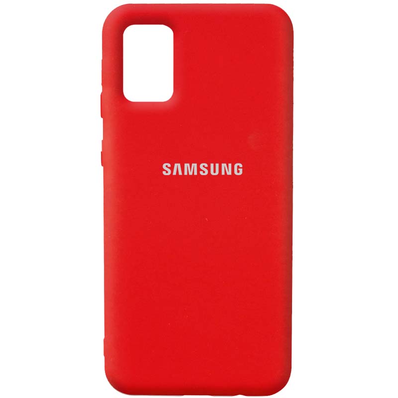Чехол Silicone Cover Full Protective (AA) для Samsung Galaxy A03s (Красный / Red)