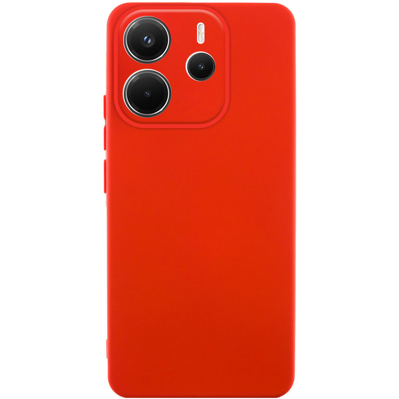 Чохол TPU GETMAN Liquid Silk Full Camera для Xiaomi Redmi Note 14 4G (Europe version) (Червоний / Red)