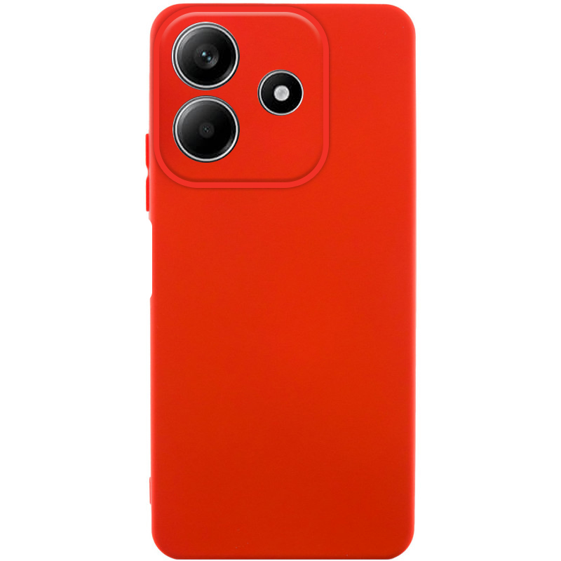 Чохол TPU GETMAN Liquid Silk Full Camera для Xiaomi Redmi Note 14 4G (Europe version) (Червоний / Red)
