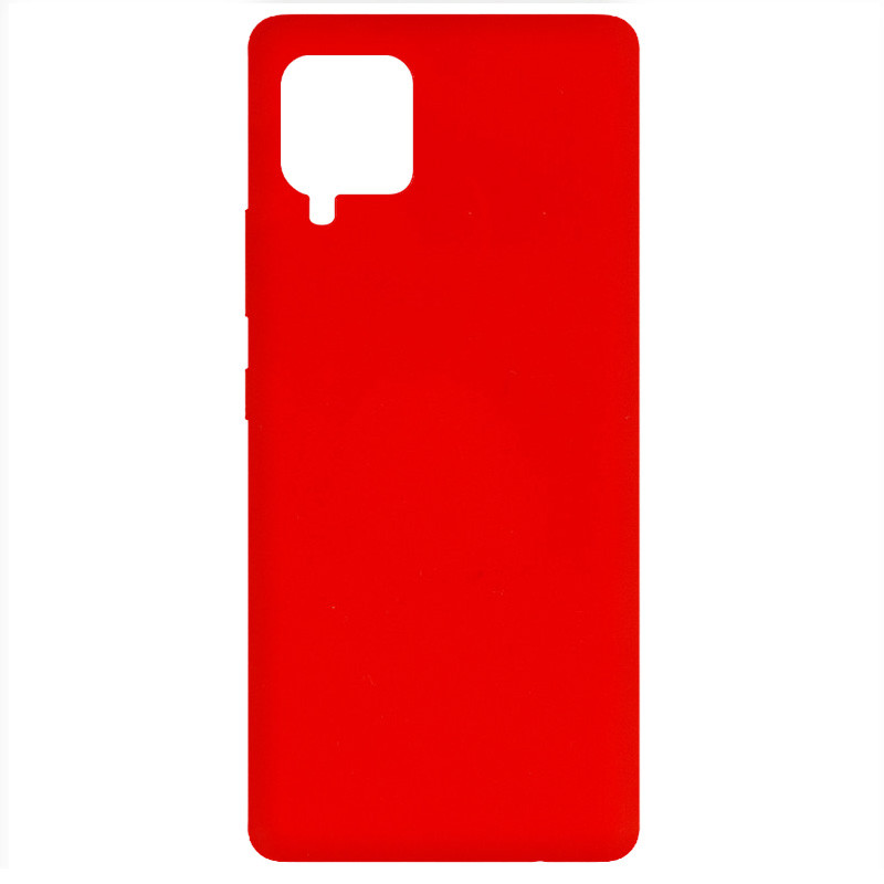 Чехол Silicone Cover Full without Logo (A) для Samsung Galaxy A42 5G (Красный / Red)