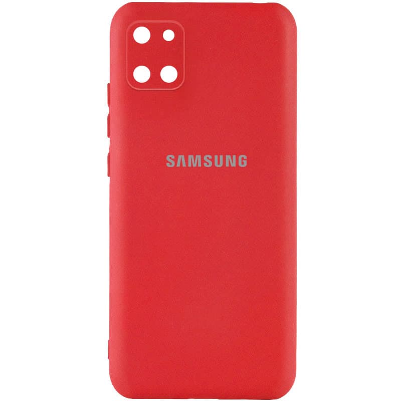Чехол Silicone Cover My Color Full Camera (A) для Samsung Galaxy Note 10 Lite (A81) (Красный / Red)