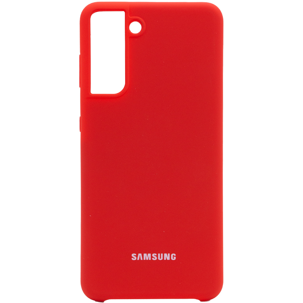 Чехол Silicone Cover (AA) для Samsung Galaxy S21+ (Красный / Red)