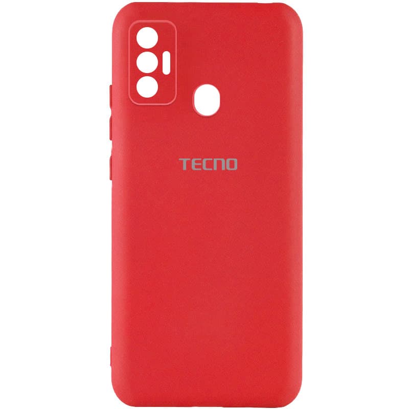 Чехол Silicone Cover My Color Full Camera (A) для TECNO Spark 7 (Красный / Red)