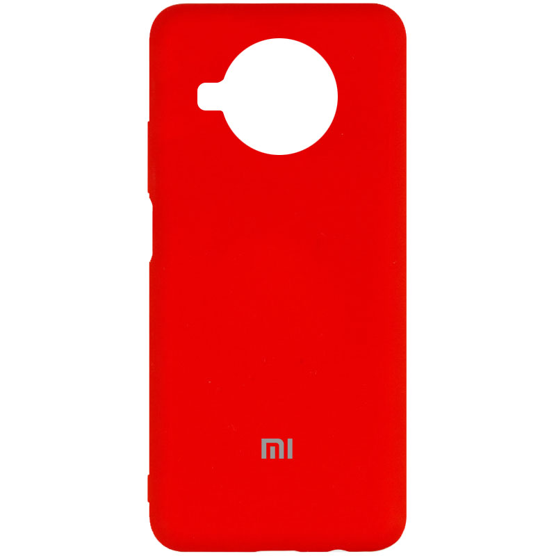Чехол Silicone Cover My Color Full Protective (A) для Xiaomi Redmi Note 9 Pro 5G (Красный / Red)