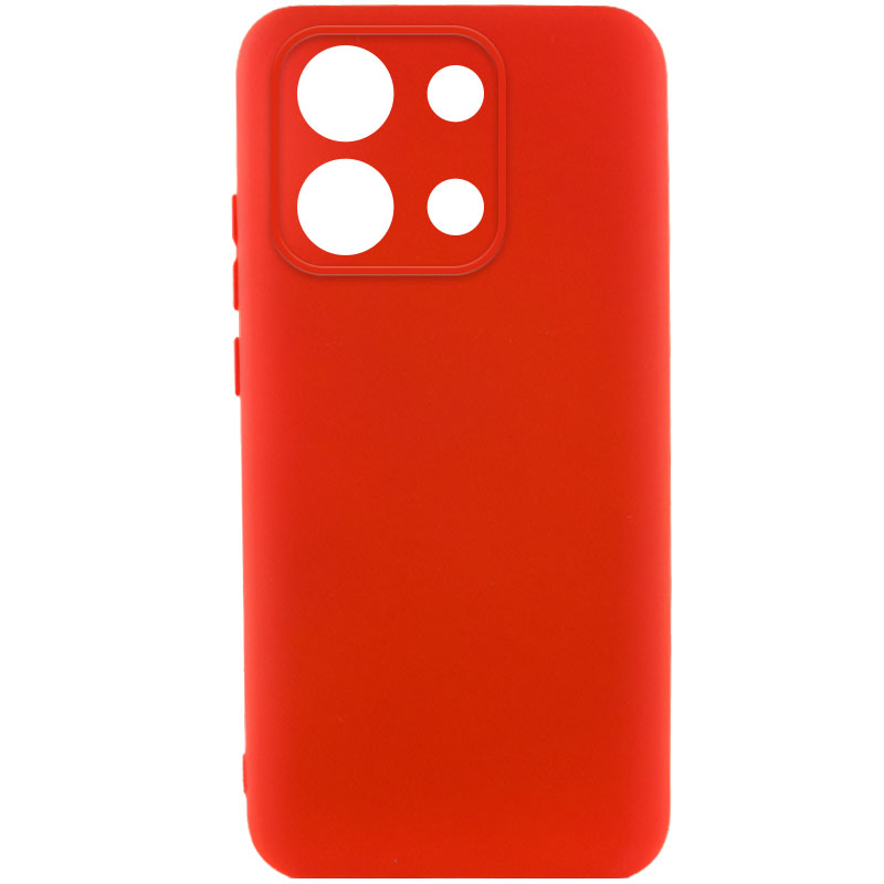 Чехол TPU GETMAN Liquid Silk Full Camera для Xiaomi Redmi Note 13 Pro 4G / Poco M6 Pro 4G / Note 14S (Красный / Red)