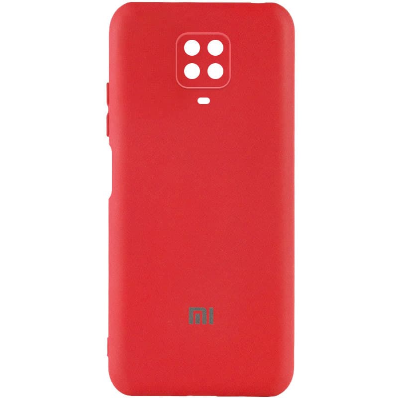Чехол Silicone Cover My Color Full Camera (A) для Xiaomi Redmi Note 9 Pro (Красный / Red)