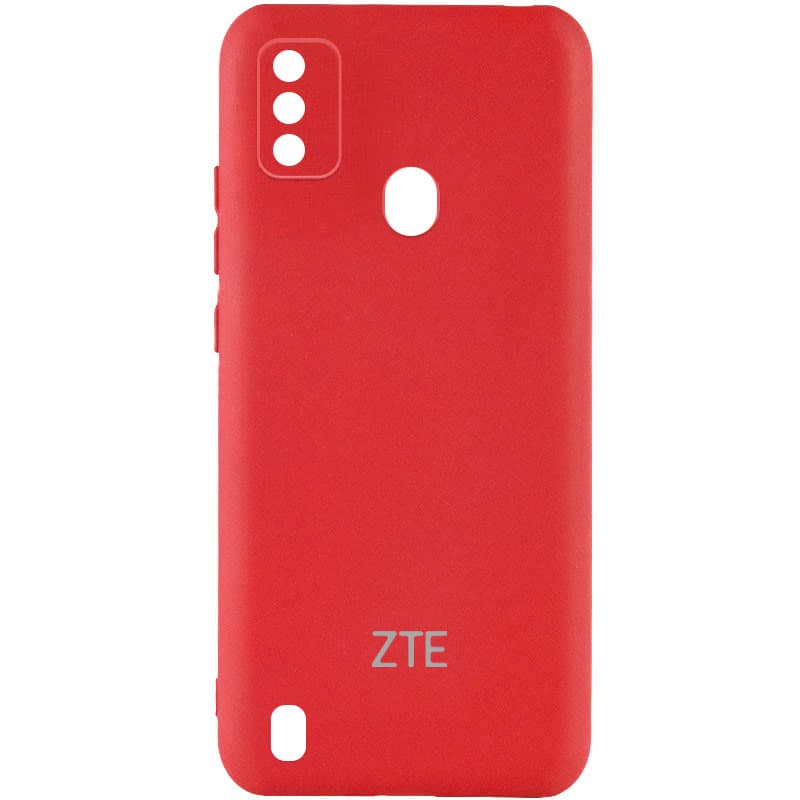 Чехол Silicone Cover My Color Full Camera (A) для ZTE Blade A51 (Красный / Red)